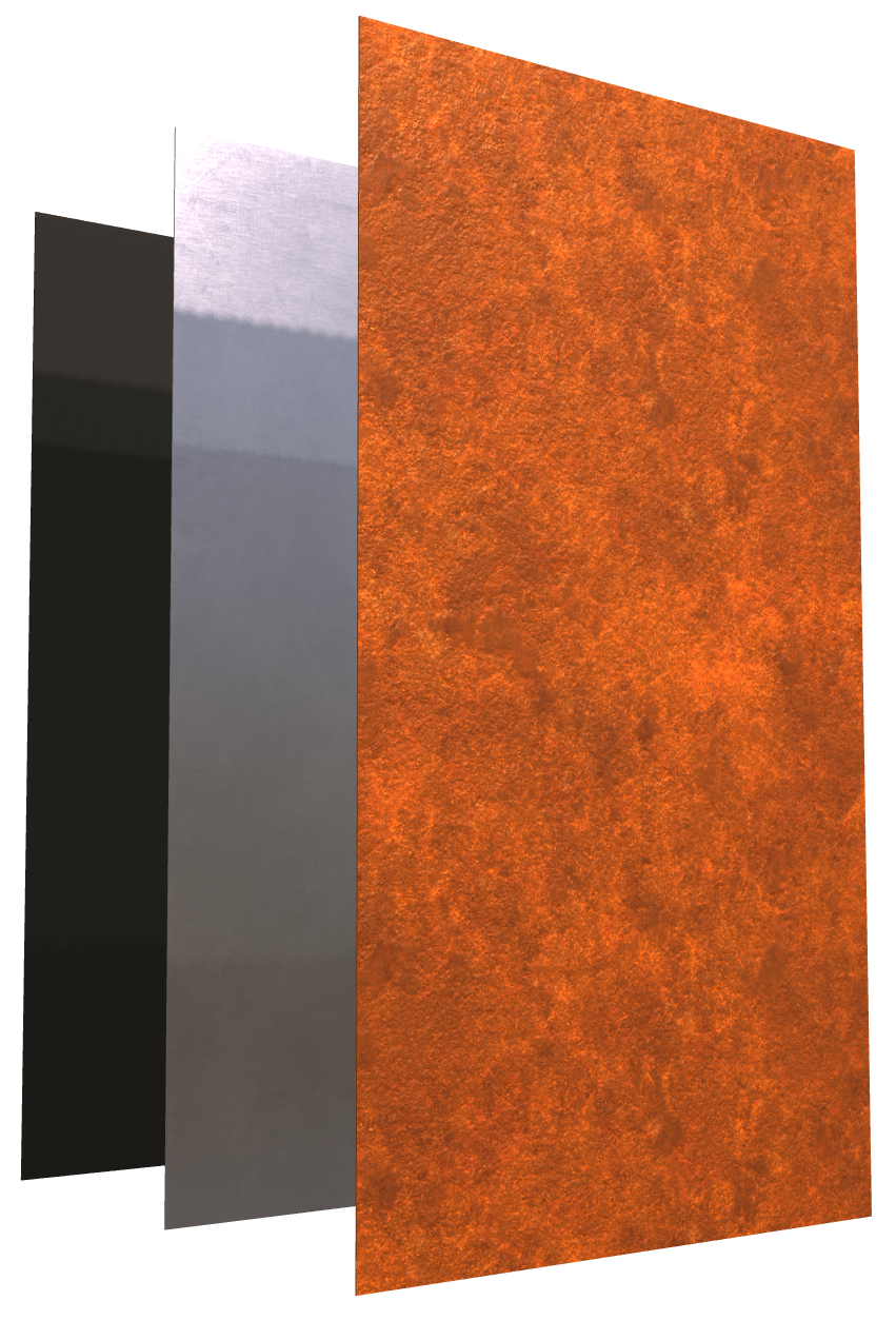 Premium metal planter materials and finishes